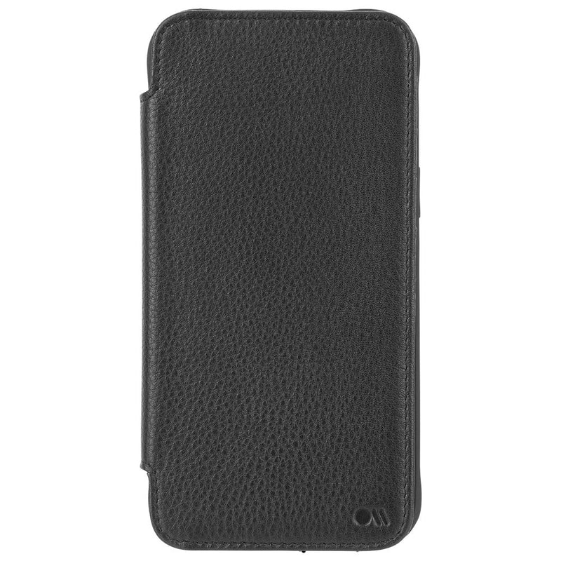 Case-Mate - Tough Leather Wallet Folio - Case for iPhone 12 and iPhone 12 Pro (5G) - Holds 4 Cards + Cash - 6.1 Inch - Black iPhone 12 / iPhone 12 Pro Black Leather