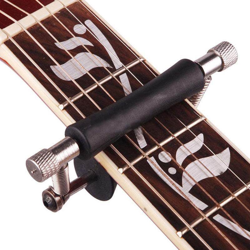 Tiardey Rolling Capo Sliding Capo Adjustable Capo for Tuning Tone of String Instruments Universal for Electric Guitar and Acoustic Guitar or Ukulele Mandolin Banjo