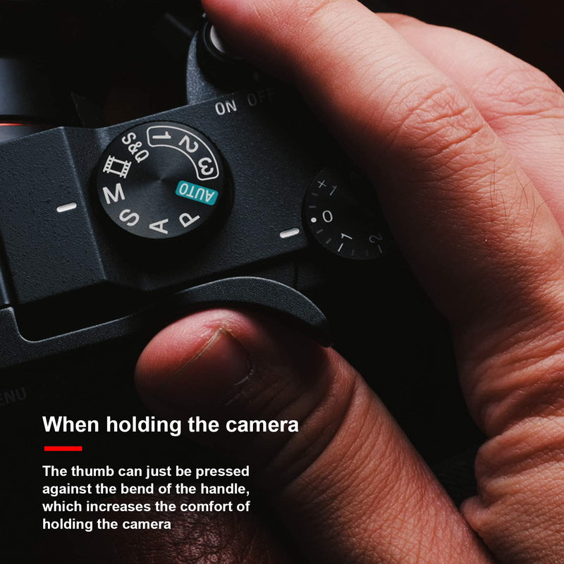 Camera Thumb Up Grip, Aluminium Alloy Metal Camera Hand Grip Long Handle Camera Accessory for Sony A7C Camera, Feel Less Fatigued