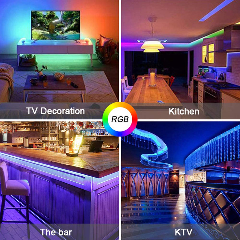 [AUSTRALIA] - Led Strip Lights, with Versus Alexa Google Assistant Compatible Music Sync Led Lights, Iintelligent APP Control, Hue Lights Apply to Room, TV, Smart Home, Party Decorations (32.8FT(2x16.4)) 32.8FT(2x16.4) 