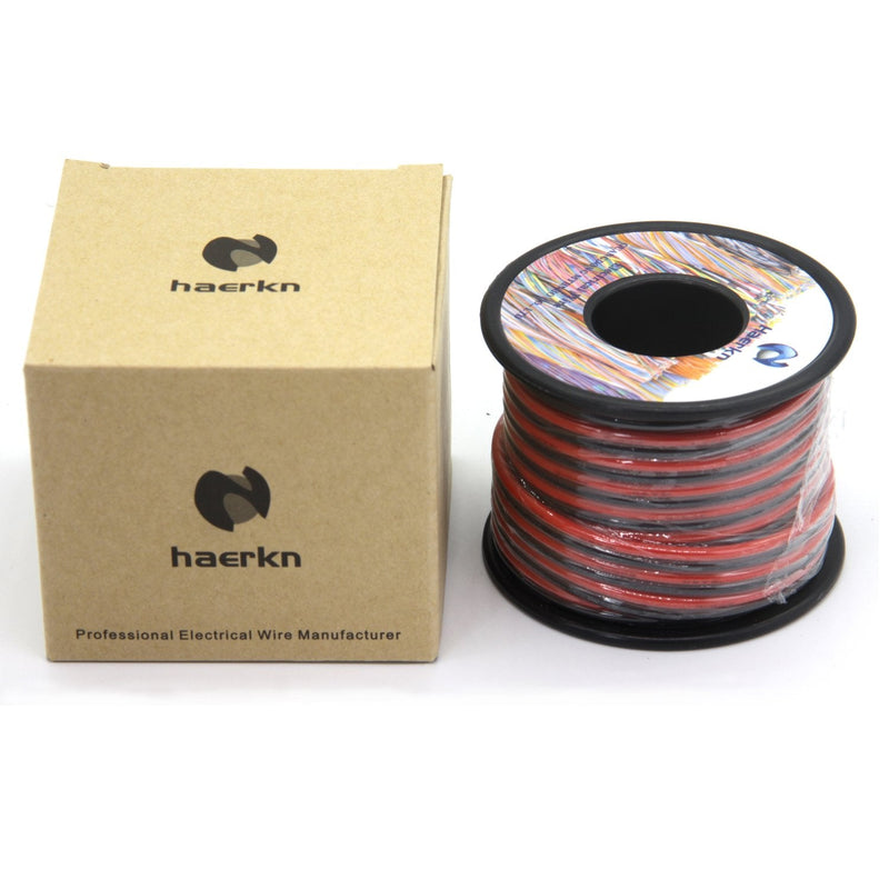 12 Gauge Electrical Wire 2 Conductor Parallel Silicone Wire 30ft [Black 15ft Red 15ft] 12 awg Flexible Extension Cable Cord Stranded Tinned Copper Wire Hookup Model Battery Cable Lead Wire High Temp 12awg-2 Cord-15ft