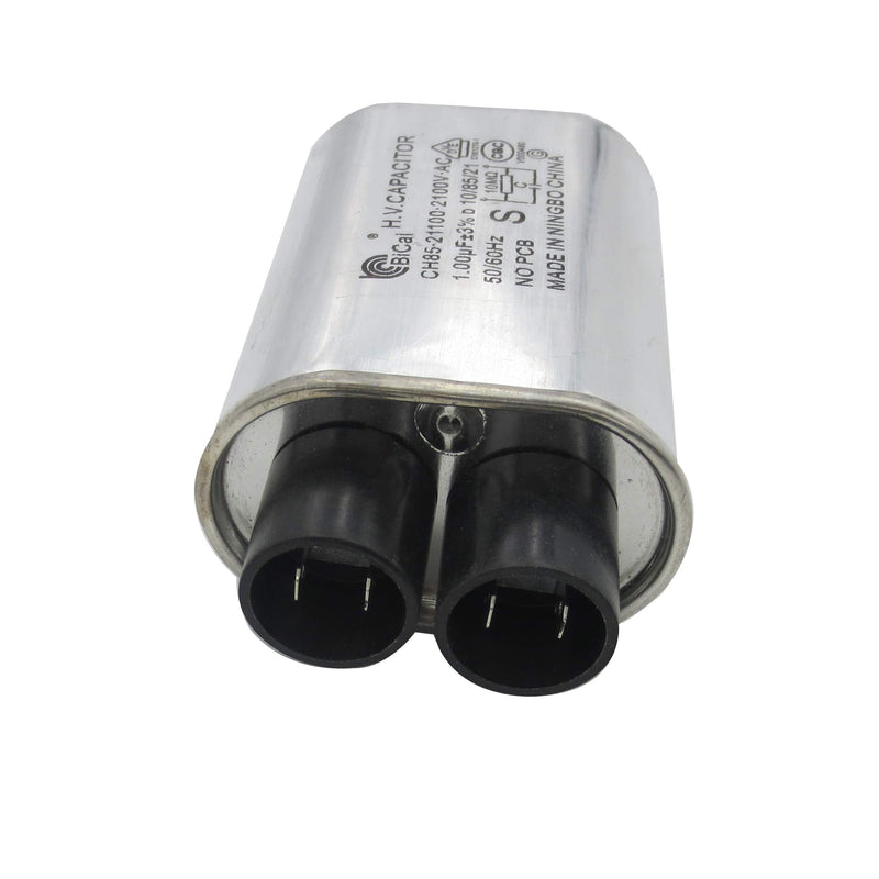 [AUSTRALIA] - 0CZZW1H004B CQC Universal Household Microwave High Voltage Capacitor 1.00uf ch85 21100 2100V AC H.V.CAPACITOR 10/85/21 50/60Hz NO PCB (3/16 Pin) 3/16 pin 