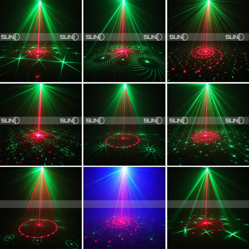 [AUSTRALIA] - SUNY 24 RG Patterns Sound Activated Party Laser Lights with Remote Control 