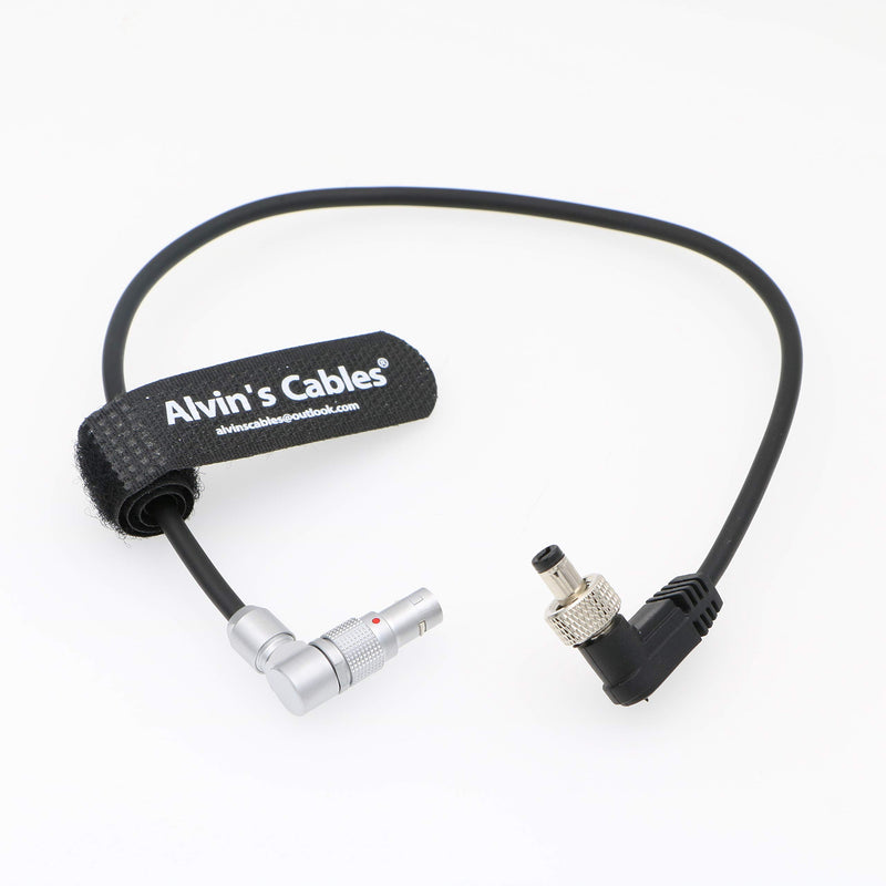 Alvin's Cables Z CAM E2 Flagship Rotatable Power Cable for Atomos Shinobi Ninja V OSEE G7 Monitor Adjustable 90 Degrees 2 Pin Male to Right Angle Lock DC Cord for Z CAM E2-S6 E2-F6 E2-F8