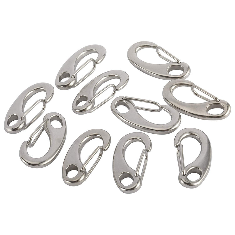 Artilife 2 Inch Marine Grade Stainless Steel 316 Spring Gate Snap Hook Clip Multifunctional Quick Link Clip
