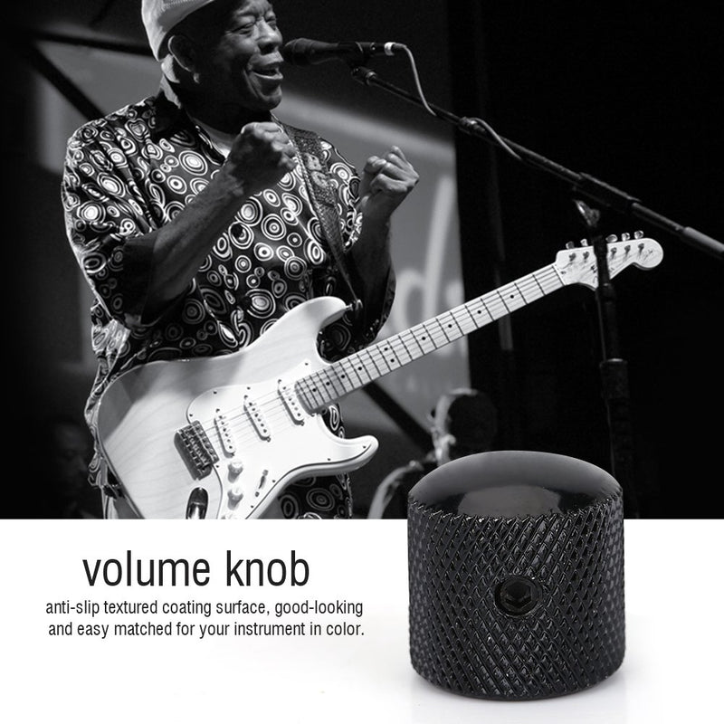 Guitar Bass Knob, Guitar Bass Tone Volume Control Knob Delicate Durable Dome Knob Volume Tone for Electric Guitar Bass