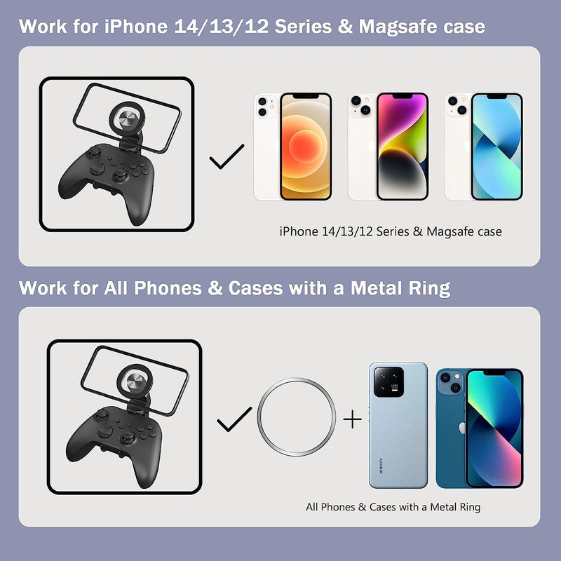 [AUSTRALIA] - Xbox Controller Phone Mount - Gaming Phone Holder,MagSafe phone mount Magnetic for Xbox One & Xbox Series X|S Controllers 