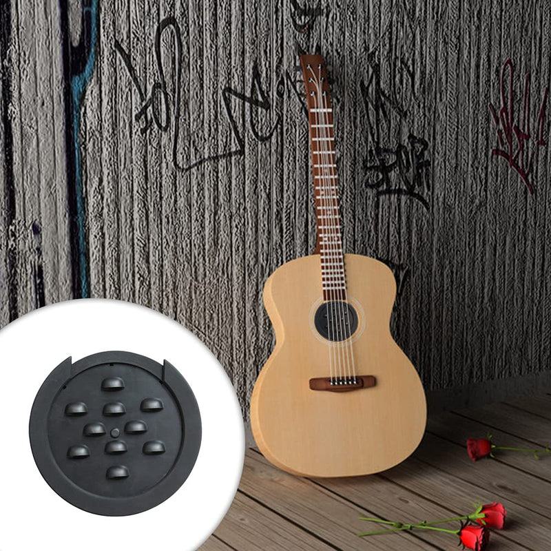 Guitar Sound Hole Cover Black Guitar Block Protector Cover Guitar Feedback Buster Cover for Acoustic Electric Guitar
