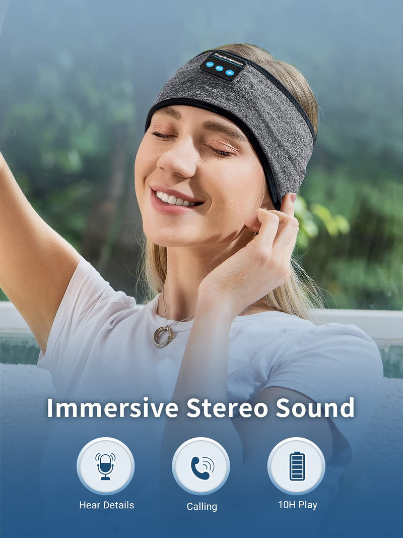 [AUSTRALIA] - Sleep Headphones Headband Headphones, 10+ Hours Play Time with Stereo HD Hi Fi Speakers, Sports Headband Built in Speakers Perfect for Workout,Running,Yoga,Travel,Insomnia 