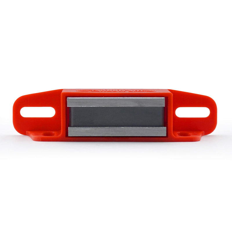 Master Magnetics 07502X2 Magnet Catch, Universal Latch with Strike-Plate, 2-Way Mounting Red, 4.25" Length, 0.938" Width, 1.125" Height, 50 Pounds (Pack of 2)