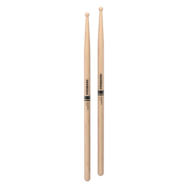 ProMark Finesse 2B Maple Drumsticks, Small Round Wood Tip, One Pair