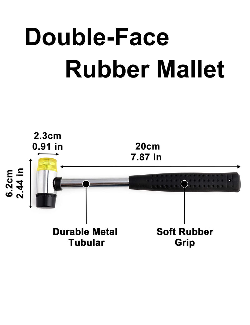 Holmer Guitar Fret Hammer Guitar Anatomy Luthier Tools Fretting Hammer with Double Head for Electric Acoustic Bass Guitar or Mandolin, Banjo and Ukulele