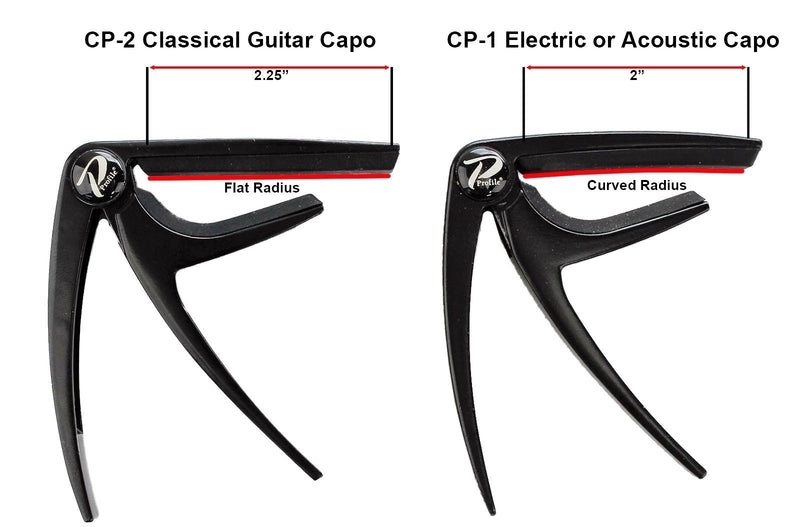 Walker & Williams Top Quality Satin Finish Capo for Classical Guitar with Leather Bag