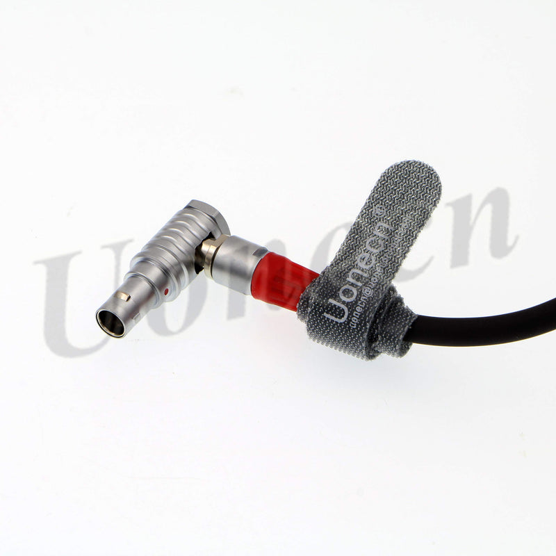 Uonecn for Anton Bauer Power Cable for Zacuto Gratical Eye Viewfinder D-Tap to Right Angle 2 Pin Male Rotate 180 Degree 28''