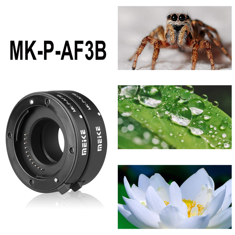 Meike Auto Focus Plastic Macro Extension Tube Ring AF for Panasonic Olympus M43 Mount Cameras G2 G3 GH4 GH5 GF2 GF5 GX1 EP1 EP2