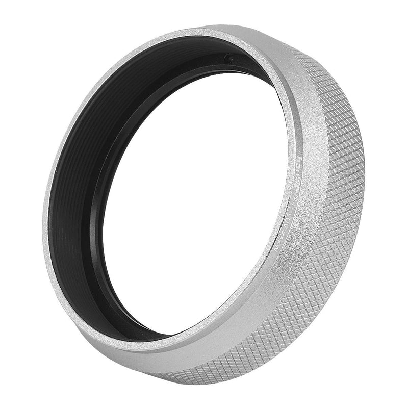 Haoge LUV-X54W Metal Lens Hood with MC UV Protection Multicoated Ultraviolet Lens Filter for Fujifilm Fuji X100V Camera Silver