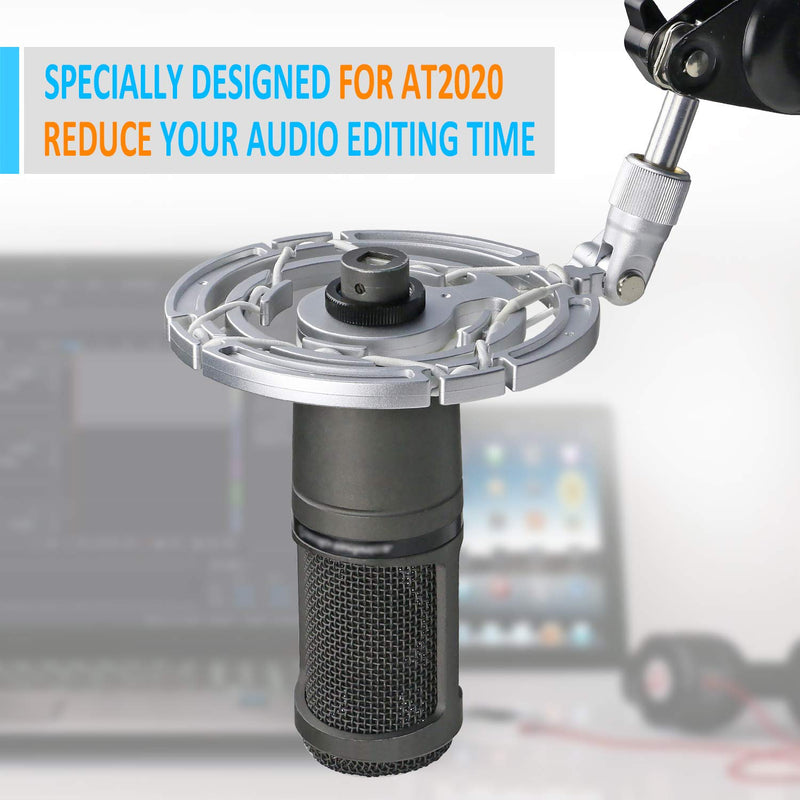 [AUSTRALIA] - AT2020 Shock Mount, Microphone Shockmount ReduceS Vibration Noise for AT2020USB+ Condenser Mic by YOUSHARES 