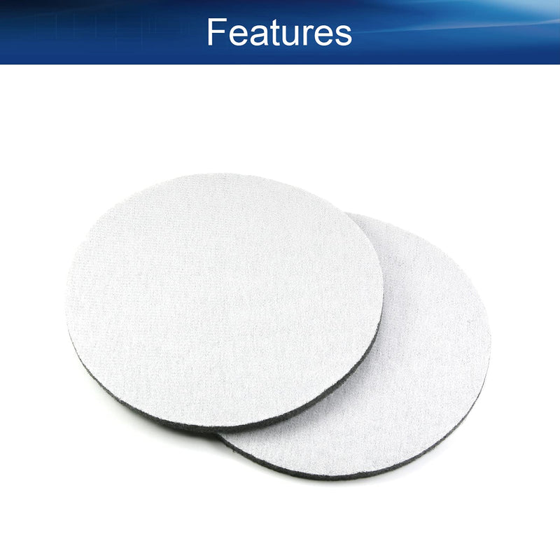 Auniwaig 7 Inch 1200-Grit Drill Power Brush Tile Scrubber Scouring Pads Disc Hook and Loop Cleaning for Bathroom & Kitchen Cleaning Gray 2Pcs 1200# 2pcs