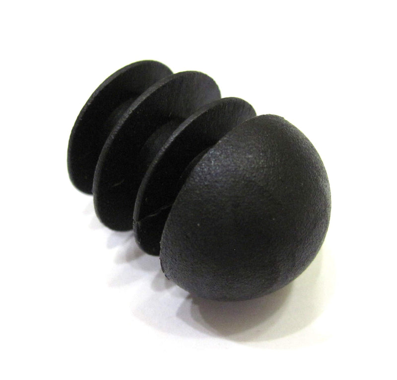 8pcs Pack: 5/8 Inch Round Spherical Black Plastic End Cap (for Hole Size from 13/32 to 9/16, Including 1/2 inches), Furniture Finishing Dome Shaped Plug 8