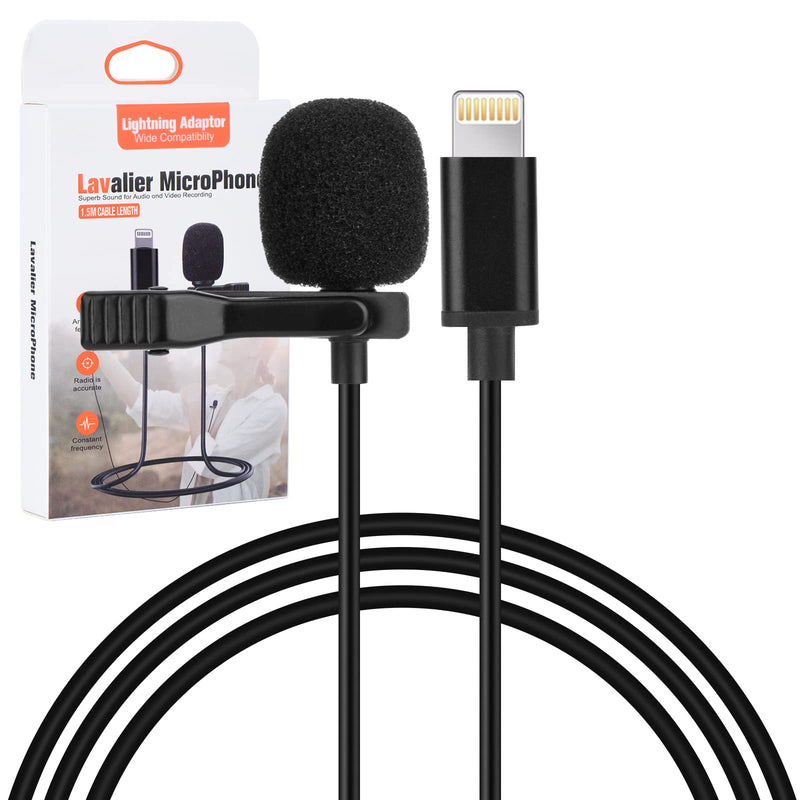 [AUSTRALIA] - Enbiawit Professional lavalier Microphone for iPhone, Condenser Microphone for Phone Recording and Video Recording, lavalier Microphone for YouTube, interviews, Meetings, and with iPhone/iPad/iPod 