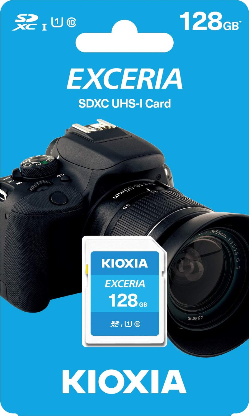 Kioxia 128GB Exceria SD Memory Card SDXC UHS-I U1 Class 10 Read 100MB/s LNEX1L128GG4