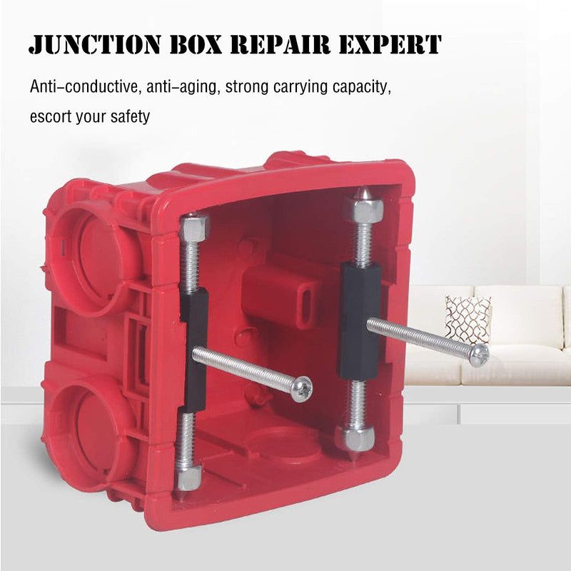 Eagles Cassette Repair Device/Electrical Box Repair,86 Type Universal 10 Screws Tools Sturdy Switch and Socket Adjustable Steel Electrician 1 Wrench(Black+Silver)