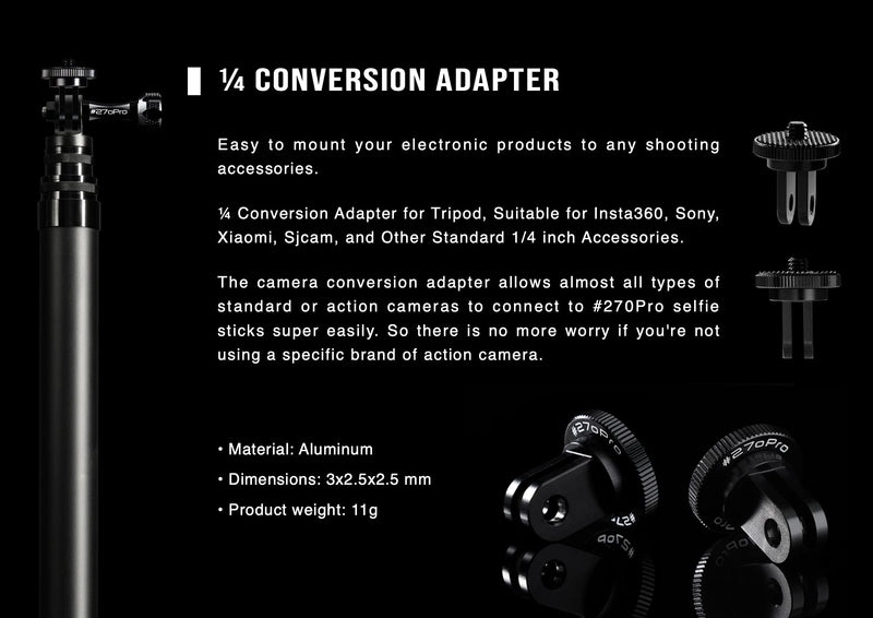 #270Pro - ¼ Conversion Adapter (1pcs)