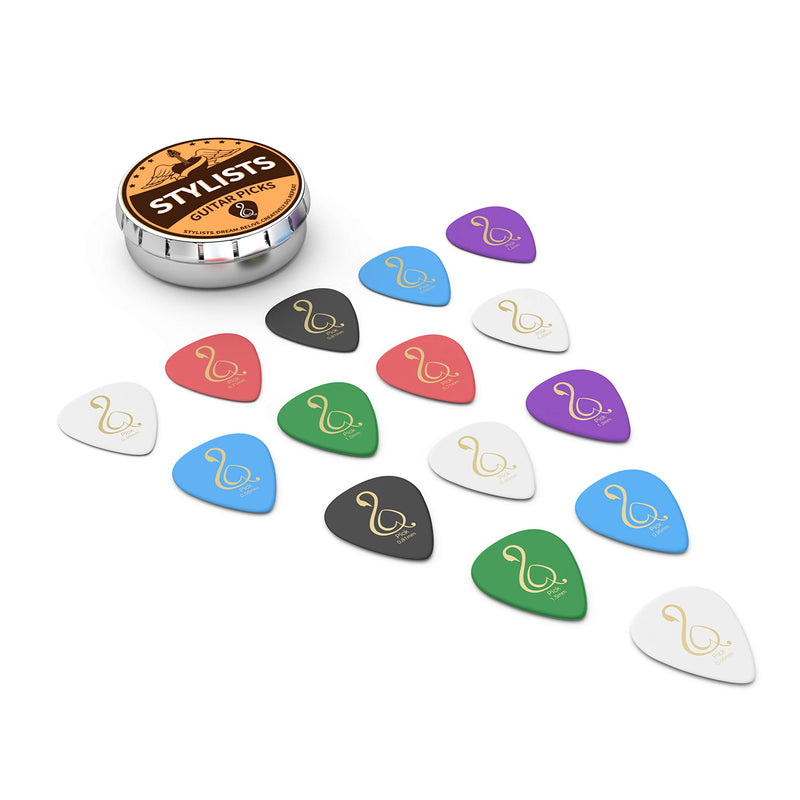 Electric Guitar Picks 30 Pack with 6 Levels of Thickness ranging from Thin,Medium to Heavy,Perfect for Electric,Acoustic and Bass Guitars and even for Ukulele