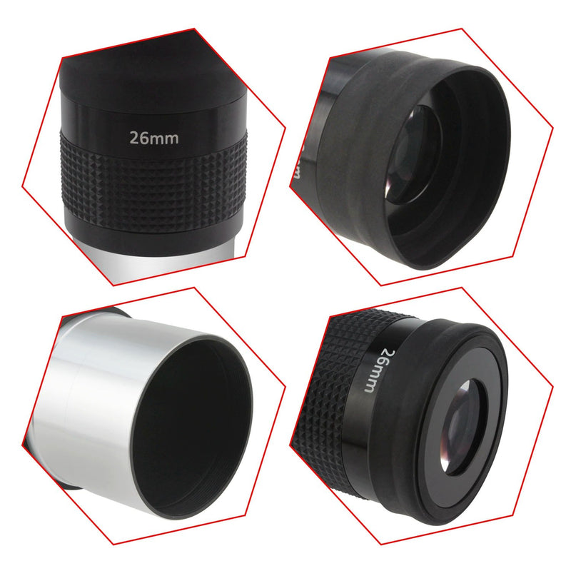 Astromania 2" Kellner FMC 55-Degree Eyepiece - 26mm - Wide Field eyepices with Comfortable Viewing Position