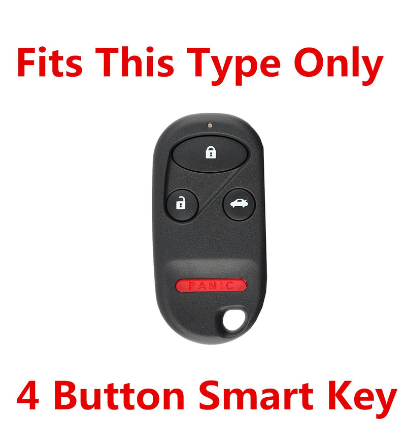Rpkey Silicone Keyless Entry Remote Control Key Fob Cover Case protector Replacement Fit For Acura TL Honda Accord CR-V Civic Insight Odyssey Pilot Prelude S2000 KOBUTAH2T A269ZUA101 A269ZUA108