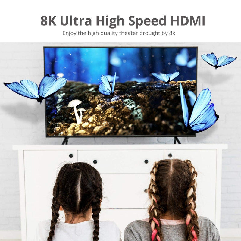 SIIG HDMI 2.1 Cable - 8K, Ultra High Speed HDMI Cable, 48Gbps, 3.3ft, Triple Shielded (CB-H21411-S1) 3.3 ft