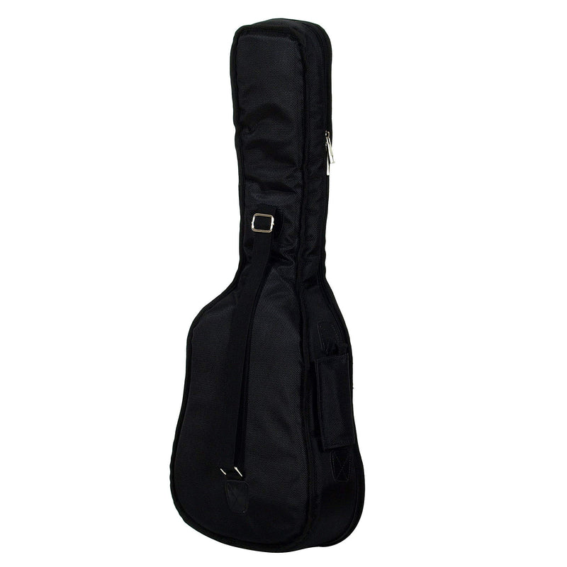 Hola! Music Heavy Duty CONCERT Ukulele Gig Bag (up to 24 Inch) with 15mm Padding, Black