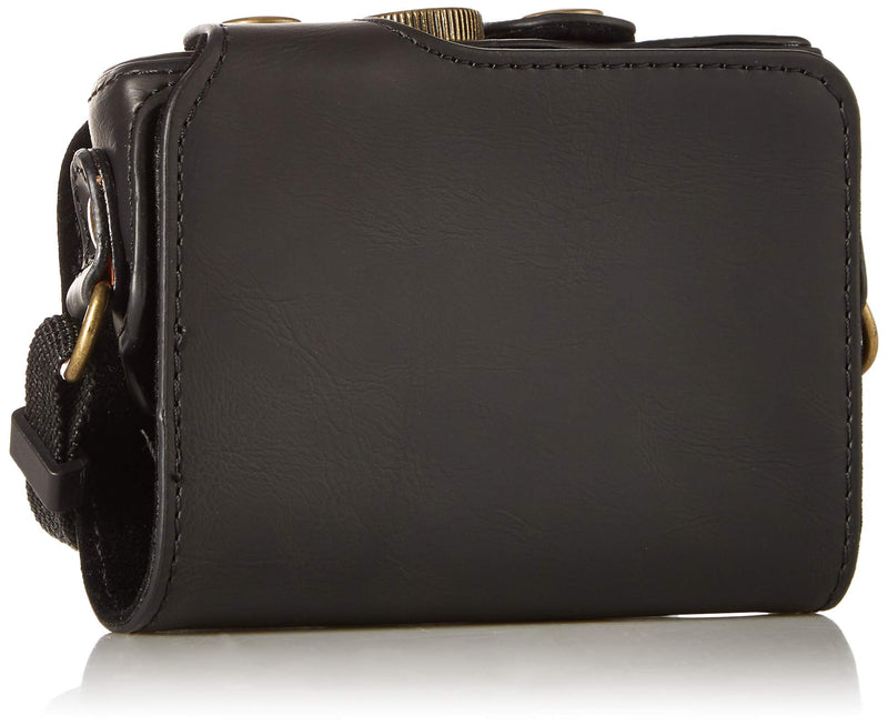 TUYUNG Vintage Leather Camera Case Bag with Strap for Canon Powershot G7X, G7X Mark II DSLR Camera - Black