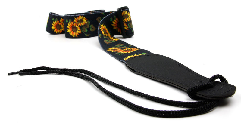 Bray Universal Flower Guitar Strap With Reinforced Ends - Perfect For Any Acoustic, Electric, Bass And Classical Guitar Floral