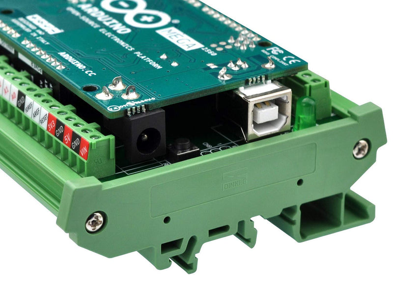 Electronics-Salon DIN Rail Mount Screw Terminal Block Adapter Module, for Arduino MEGA-2560 R3.