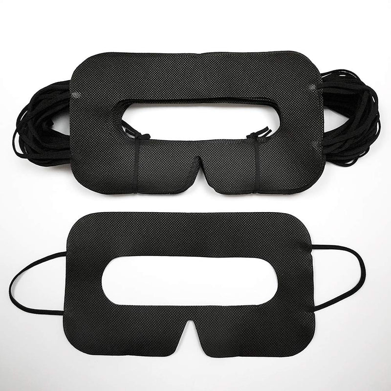YinQin Disposable VR Mask 50PCS Universal Cover Mask for VR, VR Eye Cover Mask Sanitary VR Mask, VR Mask Rift, VR Cover Pad, Black (50 PCS)
