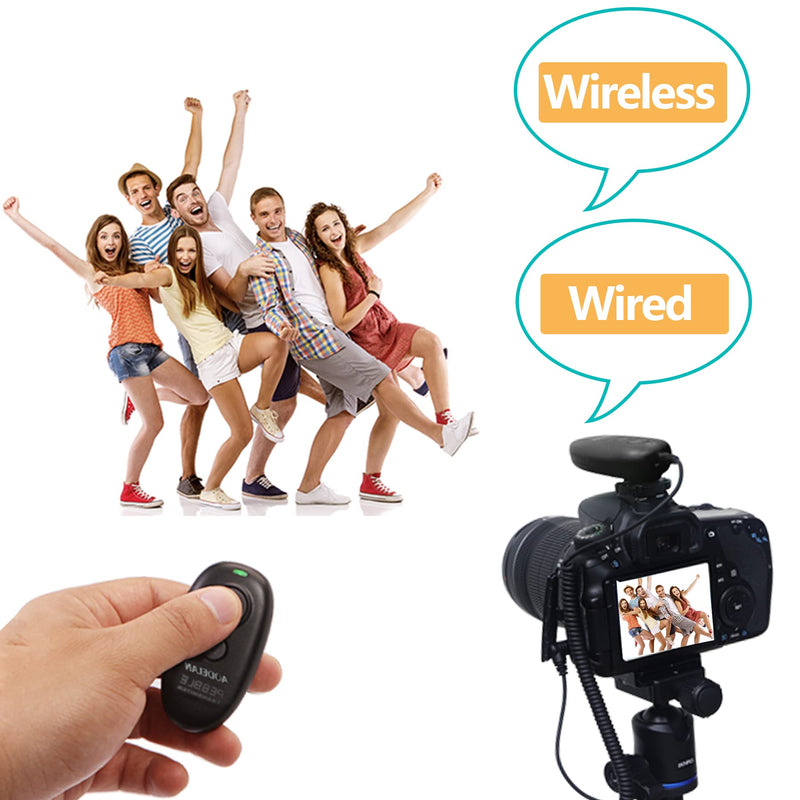 [AUSTRALIA] - AODELAN for Canon Remote Shutter Release Wireless Compatible with T7, T7i, T6, T6i, 60D,T3i, 200D,800D,5D Mark II,Replace RS-80N3 & RS-60E3 Switch 