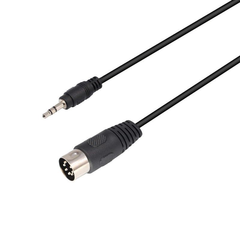 zdyCGTime 3.5mm to Midi Extension Cable,MIDI DIN 7 Pin to 3.5mm(1/8in) Male Audio Cable,Compatible with iPad/iPhon/MP3/PC/TV/Android to Bang & Olufsen B&O,Naim,Quad.Stereo Systems(3 M/9.8ft) 3m
