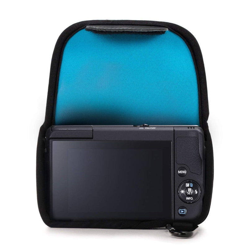 [AUSTRALIA] - MegaGear Camera Case, Bag for Canon EOS M10 Mirrorless Digital Camera with 15-45mm Lens, Blue, Neoprene (MG673) 