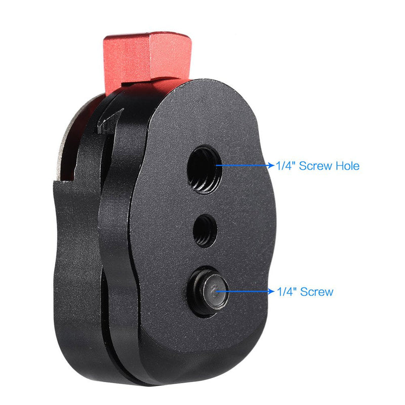 Andoer Mini Quick Release Plate for LCD Monitor Magic Arm LED Light Camera Camcorder Rig