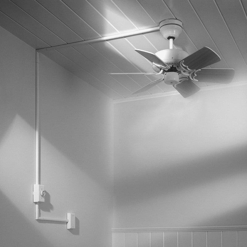 [AUSTRALIA] - Wiremold Metal Raceway, Extending Power On-Wall Shallow Switch and Receptacle Box Fitting, Ivory, V5748S 