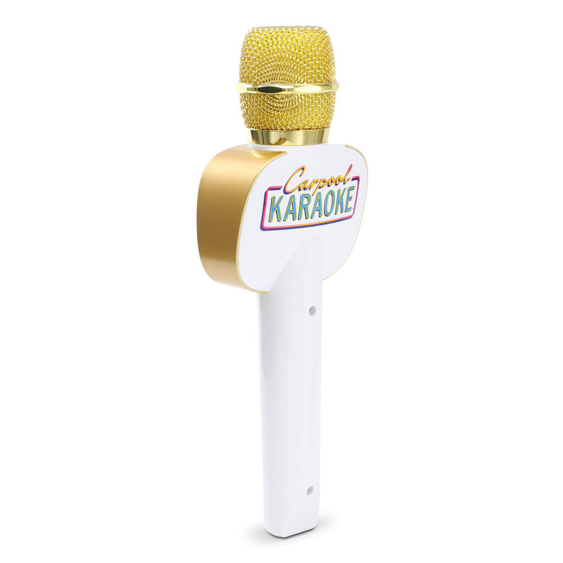 Singing Machine CPK545, Official Carpool Karaoke, The Mic, Bluetooth Microphone for Cars, White