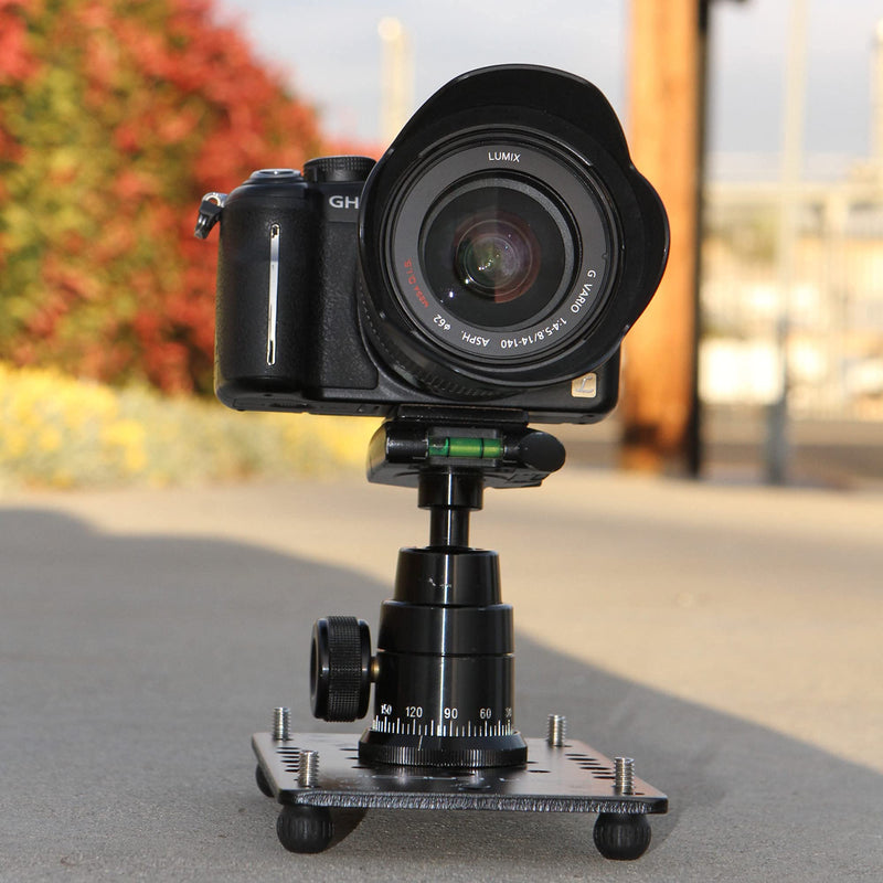 Cam Caddie Ultra Flat Low Angle Cheese Plate POD/Tripod Mount for DSLR, Mirrorless and Action Cameras Cheese Plate POD Pro