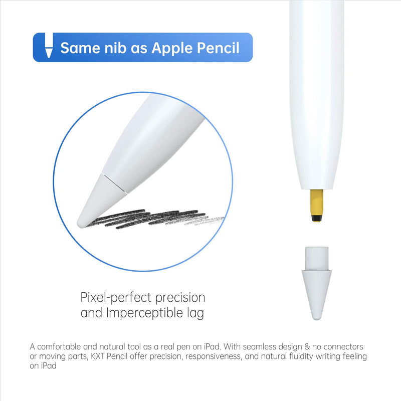 Stylus Pen for iPad Pencil with Tilt Sensitivity & Palm Rejection, Active Digital Pen for Apple iPad(2018-2020)-iPad Pro 11(1st/2nd)/12.9(3rd/4th)/Air 3-4/Mini 5/iPad 6/7/8th Generation