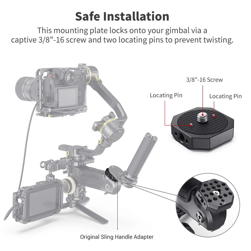 SmallRig Mounting Plate for ZHIYUN Crane 3S Handheld Stabilizer 2854