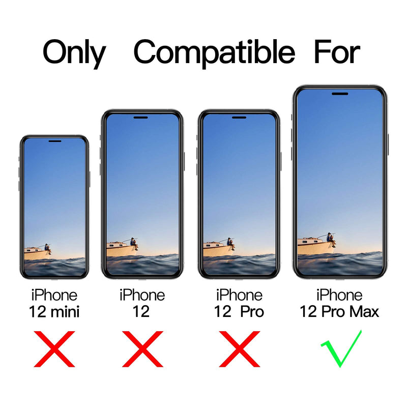 Foval Tempered Glass Compatible with iPhone 12 Pro Max Screen Protector 6.7 Inch 2020 (3 Pack) (Full Coverage), (Case Friendly) HD Glass Screen Protector for iPhone 12 Pro Max with Alignment Tool