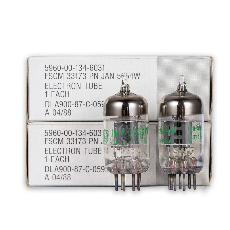 Matched Pair 7-Pin GE JAN 5654W Vacuum Tubes Upgrade for 6AK5/6J1/6Ж1/ EF95/6J1P