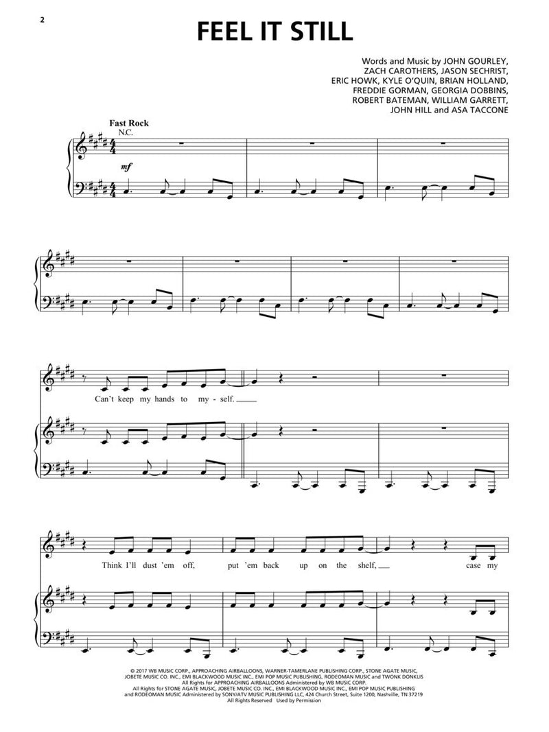 Portugal. The Man - Feel It Still - Sheet Music Single