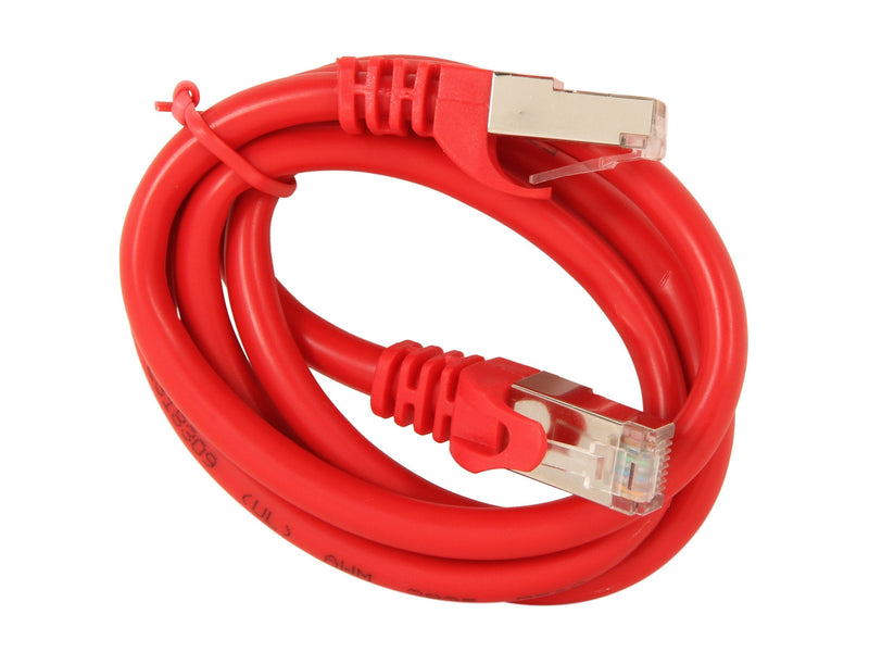 Rosewill 3-Feet Cat 6A Red Screened Shielded Twist Pairing Enhanced 550MHz Networking Cable (RCNC-12050)