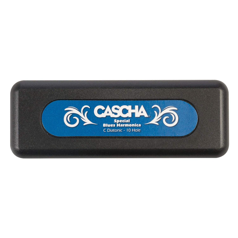 CASCHA Harmonica in C Major with Case and Cleaning Cloth Set with text book Silver